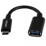 Cablu Startech USB31CAADP, USB female - USB-C male, 0.15m, Black