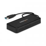 Docking Station Startech USBA2DPGB, Black