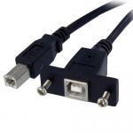 Cablu Startech USBPNLBFBM3, USB-B male - USB-B female, 0.9m, Black