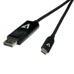 Cablu V7 V7UCDP-1M, USB-C - DisplayPort, 1m, Black