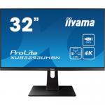 Monitor LED Iiyama ProLite XUB3293UHSN-B1, 31.5inch, 3840x2160, 4ms GTG, Black