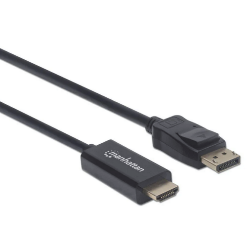 Cablu Manhattan 153195, DisplayPort male - HDMI male, 1 m, Black