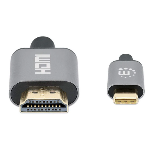Cablu Manhattan 153591, USB-C male - HDMI male, 1 m, Black