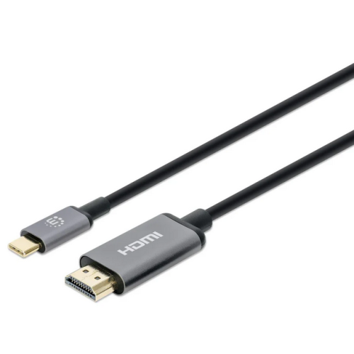 Cablu Mnahattan 153607, USB-C male - HDMI male, 2 m, Black