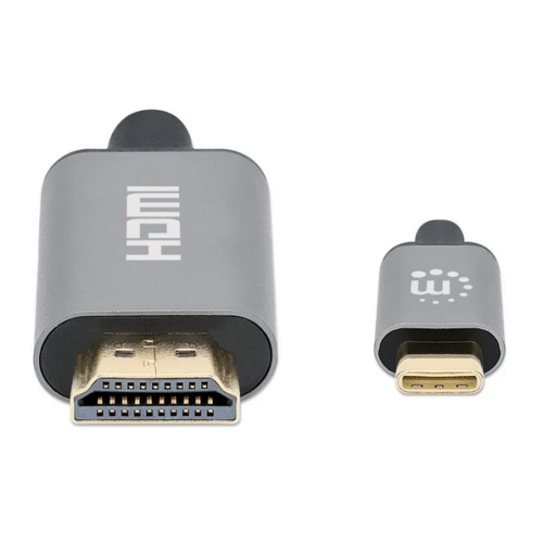 Cablu Mnahattan 153607, USB-C male - HDMI male, 2 m, Black