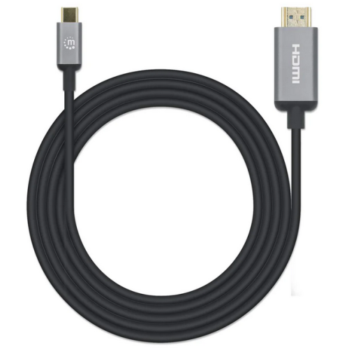 Cablu Mnahattan 153607, USB-C male - HDMI male, 2 m, Black