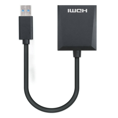 Adaptor Manhattan 153690, HDMI female - USB-A male, Black