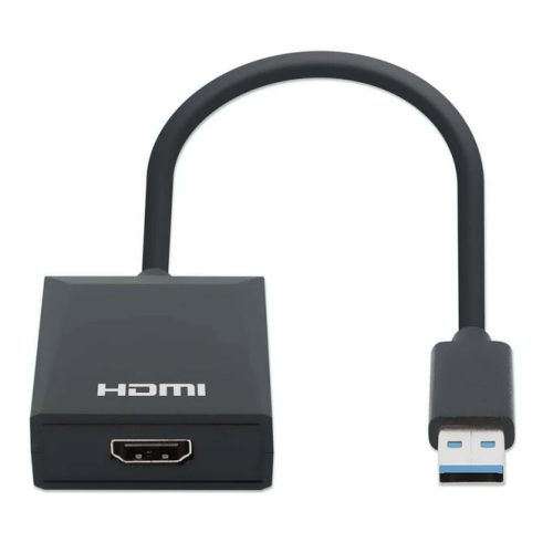 Adaptor Manhattan 153690, HDMI female - USB-A male, Black