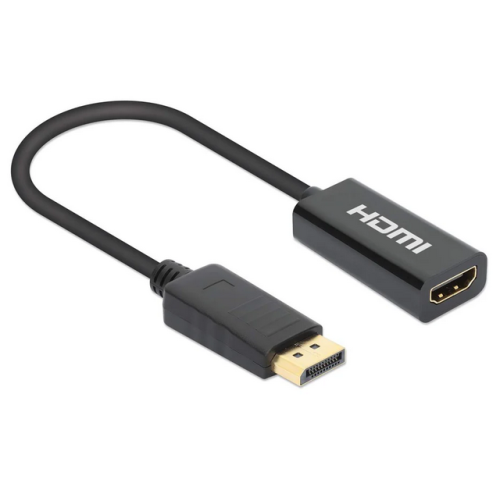 Adaptor Manhattan 153713, HDMI female - DisplayPort male, Black
