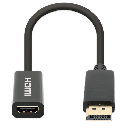Adaptor Manhattan 153713, HDMI female - DisplayPort male, Black