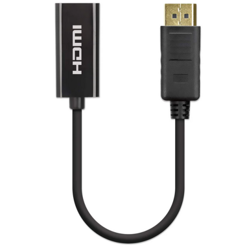 Adaptor Manhattan 153713, HDMI female - DisplayPort male, Black
