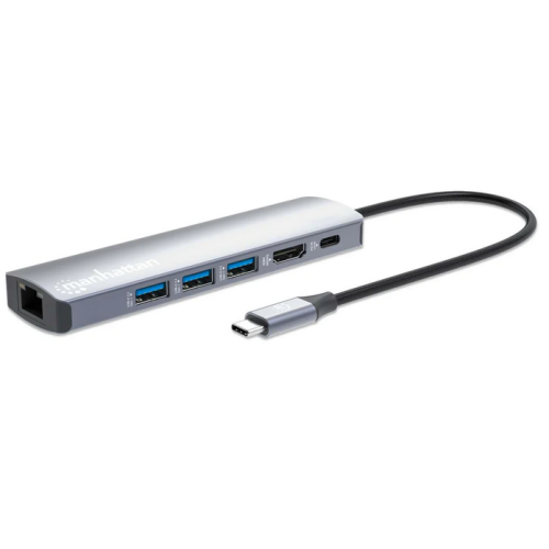 Docking Station Manhattan 6-in-1 153959, Gray