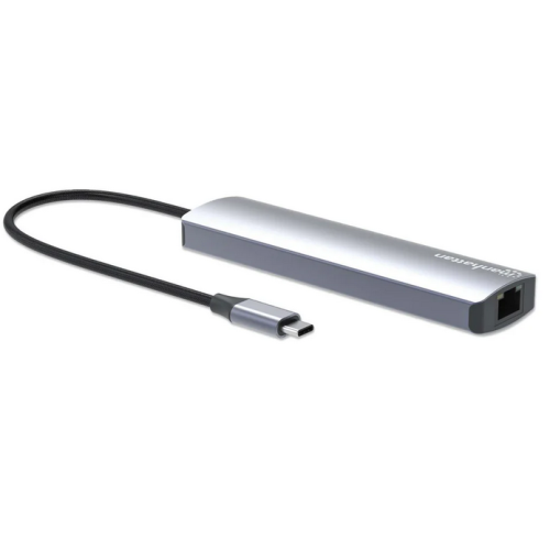 Docking Station Manhattan 6-in-1 153959, Gray