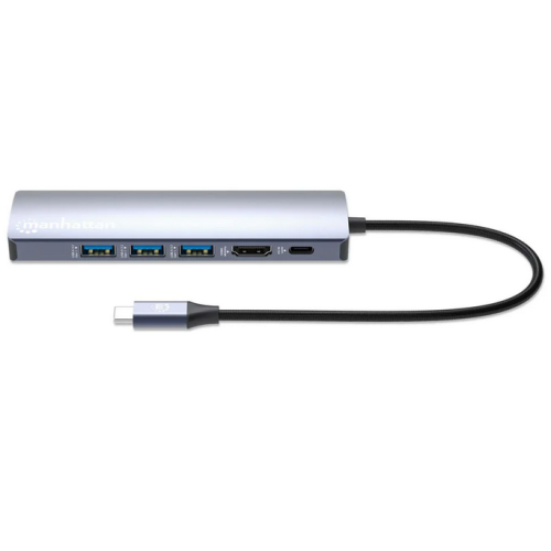 Docking Station Manhattan 6-in-1 153959, Gray