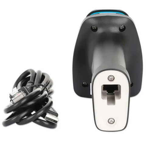 Cititor coduri de bare Manhattan Long Range LED, 2D, USB-A, Black