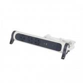 Prelungitor Legrand L694508, 3x Schuko, 1x USB, 1x USB-C, 1.5m, White-Black