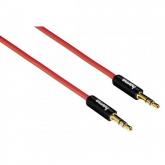 Cablu audio Hama Super Soft, 3.5mm jack - 3.5mm jack, 1m, Red