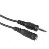 Cablu audio Hama 00030448, 3.5mm jack male - 3.5mm jack female, 2.5m, Black