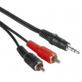 Cablu audio Hama 00030455, 3.5mm jack - 2x RCA, 2m, Black