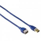 Cablu Hama 00039674, USB 3.0 male - USB 3.0 female, 1.8m, Blue