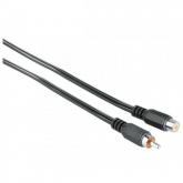 Cablu audio Hama 00043223, RCA female - RCA male, 2.5m, Black