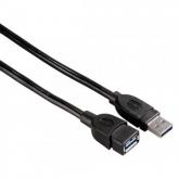 Cablu Hama 00054504, USB 3.0 male - USB 3.0  female, 0.5m, Black