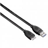 Cablu Hama 00054507, USB 3.0 - microUSB-B, 1.8m, Black