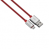 Cablu de date Hama Color Line, USB - microUSB, 1m, Red