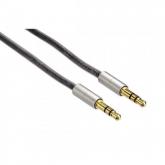 Cablu audio Hama AluLine, 3.5mm jack - 3.5mm jack, 2m, Gray