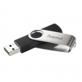 Stick memorie Hama Rotate, 64GB, USB 2.0, Black-Silver