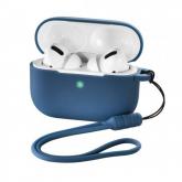 Husa protectie handsfree Hama pentru Apple AirPods Pro, Blue