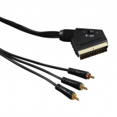 Cablu Hama 00122163, Scart - 3x RCA, 1.5m, Black
