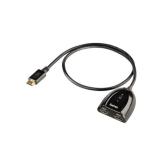 Adaptor Hama 00122224, 2x HDMI female - HDMI male, Black