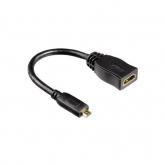 Cablu Hama 00122236, HDMI - micro HDMI,  0.1m, Black