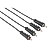 Cablu audio Hama 00122273, 2x RCA - 2x RCA, 3m, Black