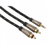 Cablu audio Hama 00122306, 3.5mm jack - RCA, 3m, Black