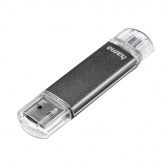 Stick memorie Hama Laeta Twin, 8GB, USB 2.0, Silver