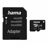 Memory Card microSDXC Hama 00124140 64GB, Class 10, UHS-I U1, V10 + Adaptor SD