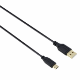 Cablu de date Hama Flexi-Slim 00135700, USB - micro USB, 0.75m, Black