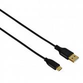 Cablu de date Hama Flexi-Slim 00135784, USB - USB-C, 0.75m, Black