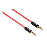Cablu audio Hama Super Soft 00136651, 3.5 mm jack male - 3.5 mm jack male, 0.5 m, Red