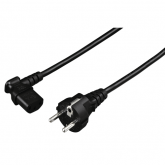 Cablu alimentare Hama 00137220, Euro plug - 3pini, 5m, Black