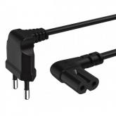 Cablu alimentare Hama 00137231, Euro plug - 2pini, 5m, Black