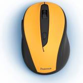 Mouse Optic Hama MW-400 V2, USB Wireless, Black-Yellow