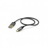 Cablu de date Hama Metal 00173636, USB - USB-C, 1.5m, Gray