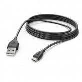Cablu de date Hama 00173788, USB - micro USB, 3m, Black