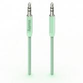 Cablu audio Hama Design Line, 3.5mm jack - 3.5mm jack, 1m, Green
