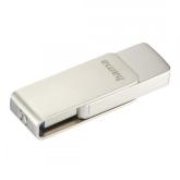 Stick memorie Hama Rotate Pro, 32GB, USB 3.0 Tip A, Silver