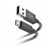 Cablu de date Hama Metal 00183337, USB - microUSB, 1.5m, Black
