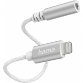 Adaptor Hama 00187210, 3.5mm female - Lightning, Silver